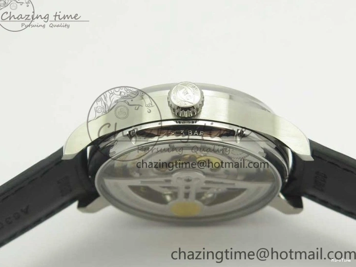 MIROTIME 0516 Efficient Portuguese Tourbillon IW5463 SS ZF Best Edition White Dial on Black Leather Strap 7170